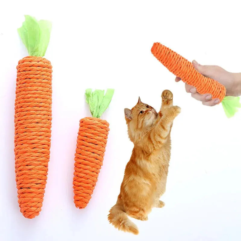 Cat Toy Carrot |Clean Teeth Interactive Play WagZeal