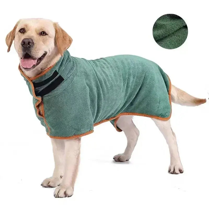 Dog Bathrobe Absorbent | Pet Quick Drying Bath Towel WagZeal