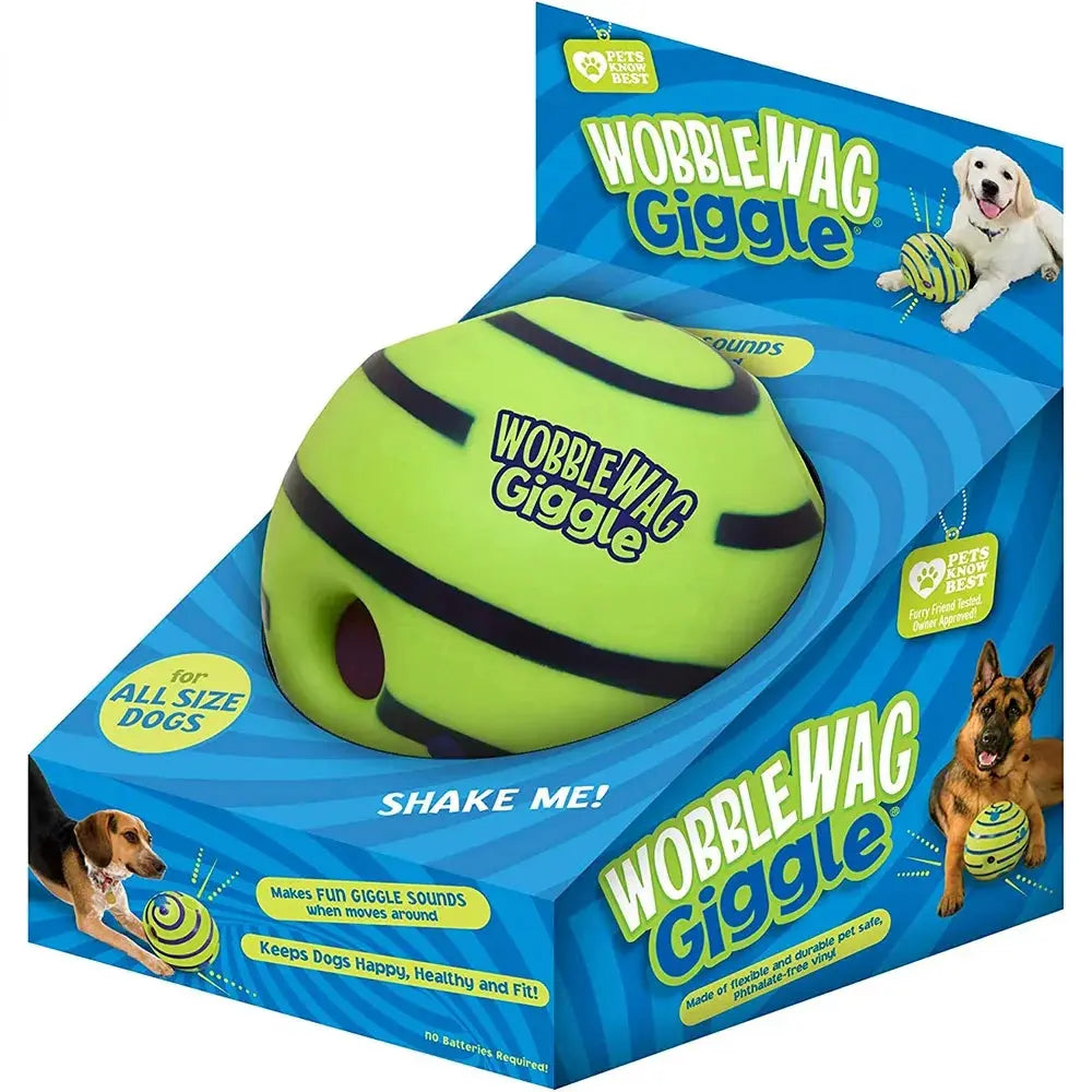 Wobble Wag Giggle Glow Ball | Interactive Dog Toy WagZeal