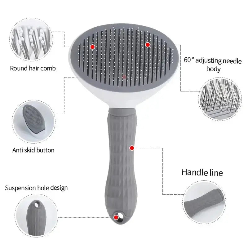 Hair Brush Comb Grooming And Care |  Stainless Steel Comb WagZeal