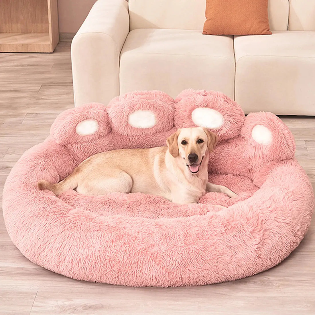 Fluffy Dog Bed Large Dogs WagZeal