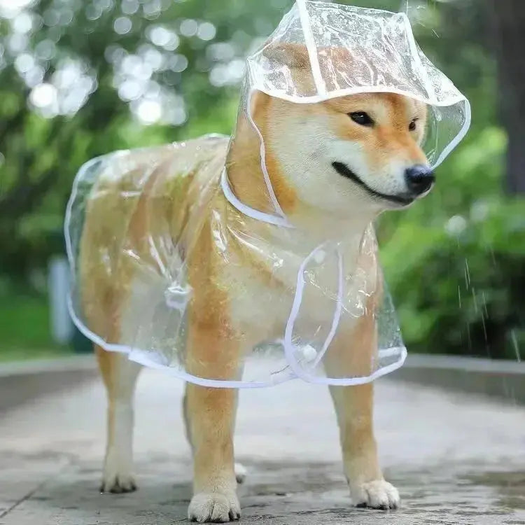 Clear Pet Raincoat | Waterproof Pet Coat for Small Medium Dogs WagZeal